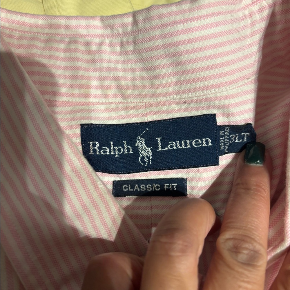 Ralph Lauren Classic Pink and White Shirt